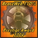 BearsWeb 110% Prestige Award presented to us in 2004