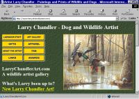 Home page for top national wildlife artist Larry Chandler Home page of top national wildlife artist Larry Chandler