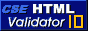 All web pages verified by CSE HTML Validator Pro 10.0.