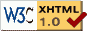 Webmaster Topsites List uses valid XHTML 1.0!
