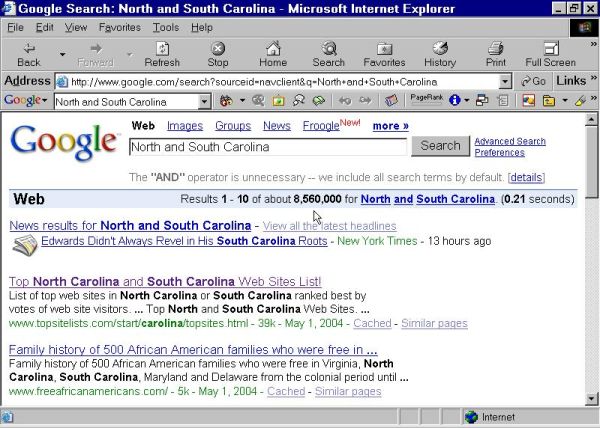 We beat NC + SC State Government home pages with this #1!