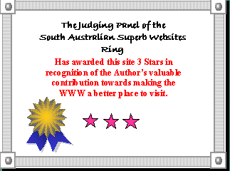 South Australia Superb Websites Ring 3-Star Special Award