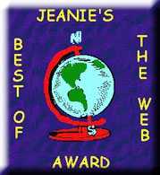 Jeanie's Best Of The Web Award