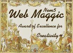 Nem5 Web Maggic Award of Excellence for Creativity, 1 of 3!