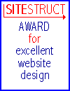 SiteStruct Award for excellent website design