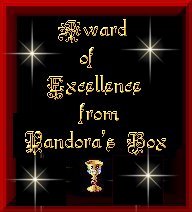 Award of Excellence from Pandora's Box!