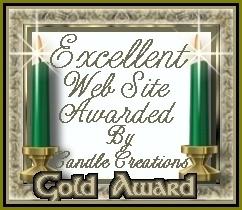Candle Creations Web Site Gold Award!