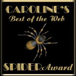 Caroline's Best of the Web Spider Award