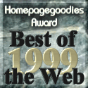 Homepagegoodies 1999 Best of the Web Award