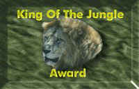 King Of The Jungle Award!
