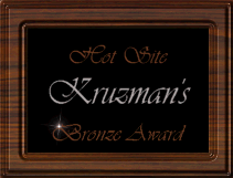 Kruzman's Hot Site Award