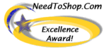 Excellence Award from NeedToShop.Com