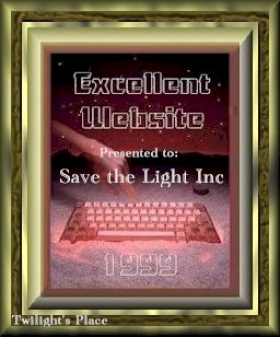 Twilight's Excellent Website Award! (100/100)